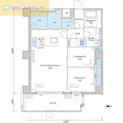 デュオフラッツ篠崎の物件間取画像